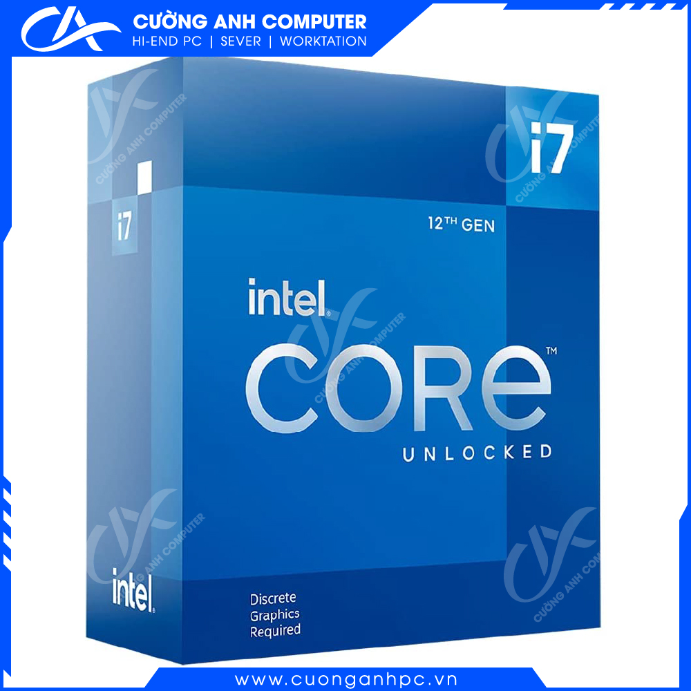 CPU Intel Core i7-12700KF (25M Cache, up to 5.00 GHz, 12 Nhân 20 Luồng, Socket 1700)