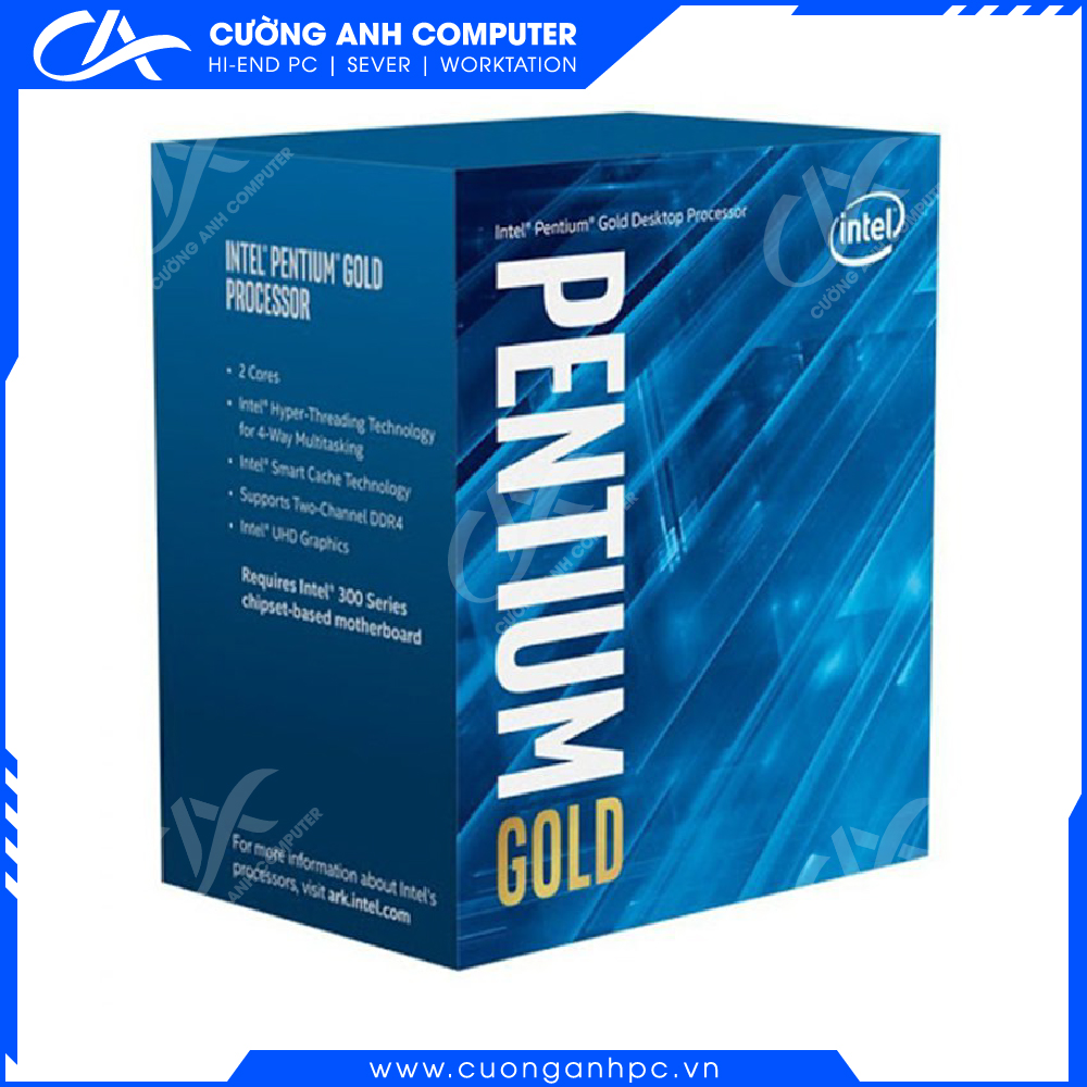  CPU Intel Pentium Gold G6400 (4.0GHz, 2 nhân 4 luồng, 4MB Cache, 58W)-Socket Intel LGA 1200 