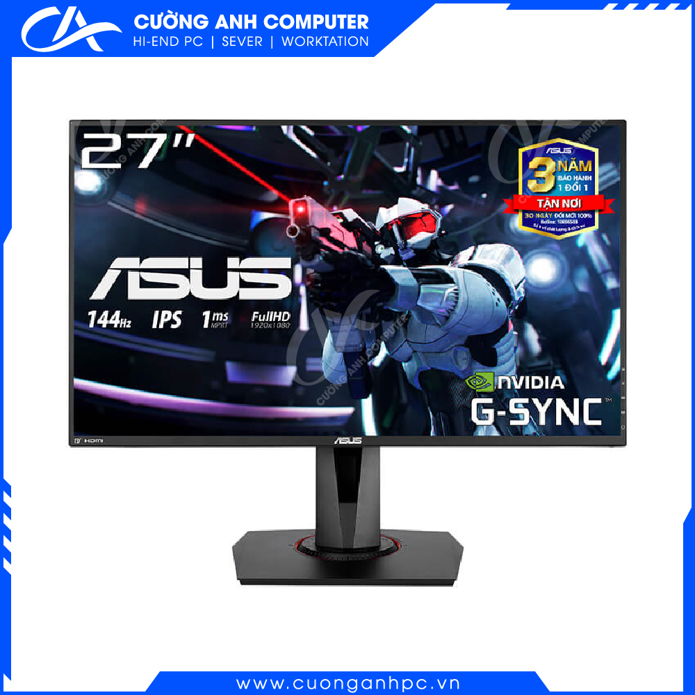 Màn hình Asus VG279Q (27 inch FHD IPS 144Hz 1ms 400cdm2 DP HDMI DVI Loa)