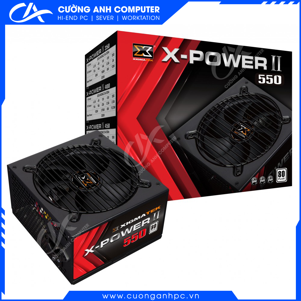 Nguồn PC XIGMATEK X-POWER II 550 (EN42456) 80PLUS