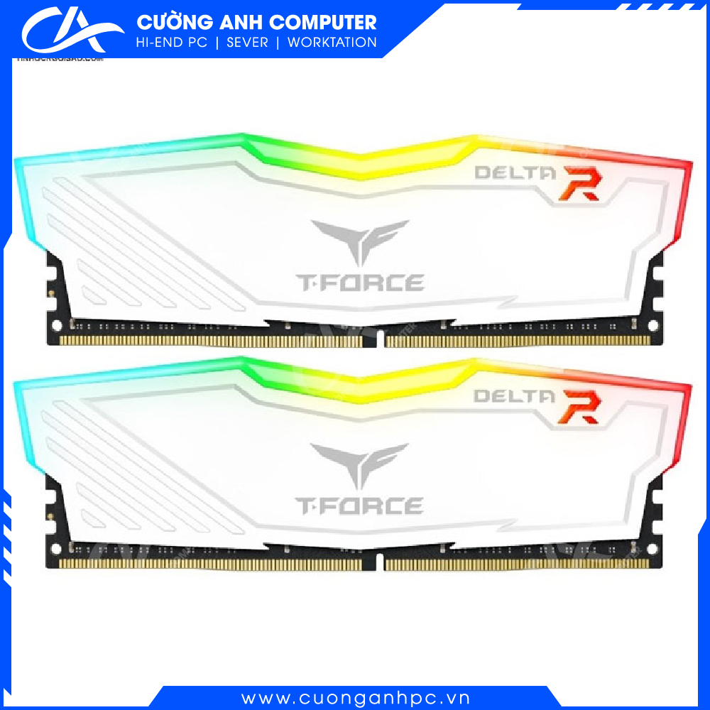 Ram DDR4 Team 16G3200 T-FORCE Delta RGB (2x 8GB) (Trắng)