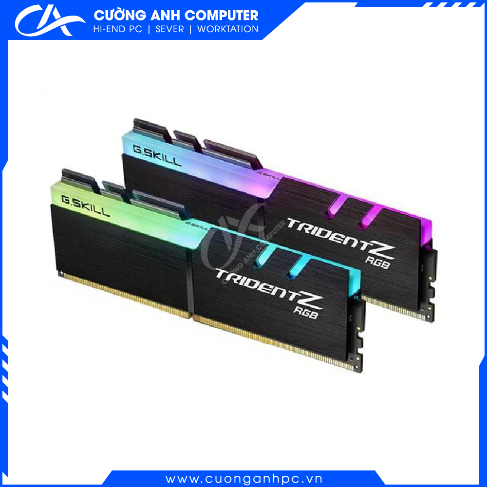 RAM Desktop Gskill Trident Z RGB 32GB (2x16GB) DDR4 3600MHz (F4-3600C18D-32GTZN)