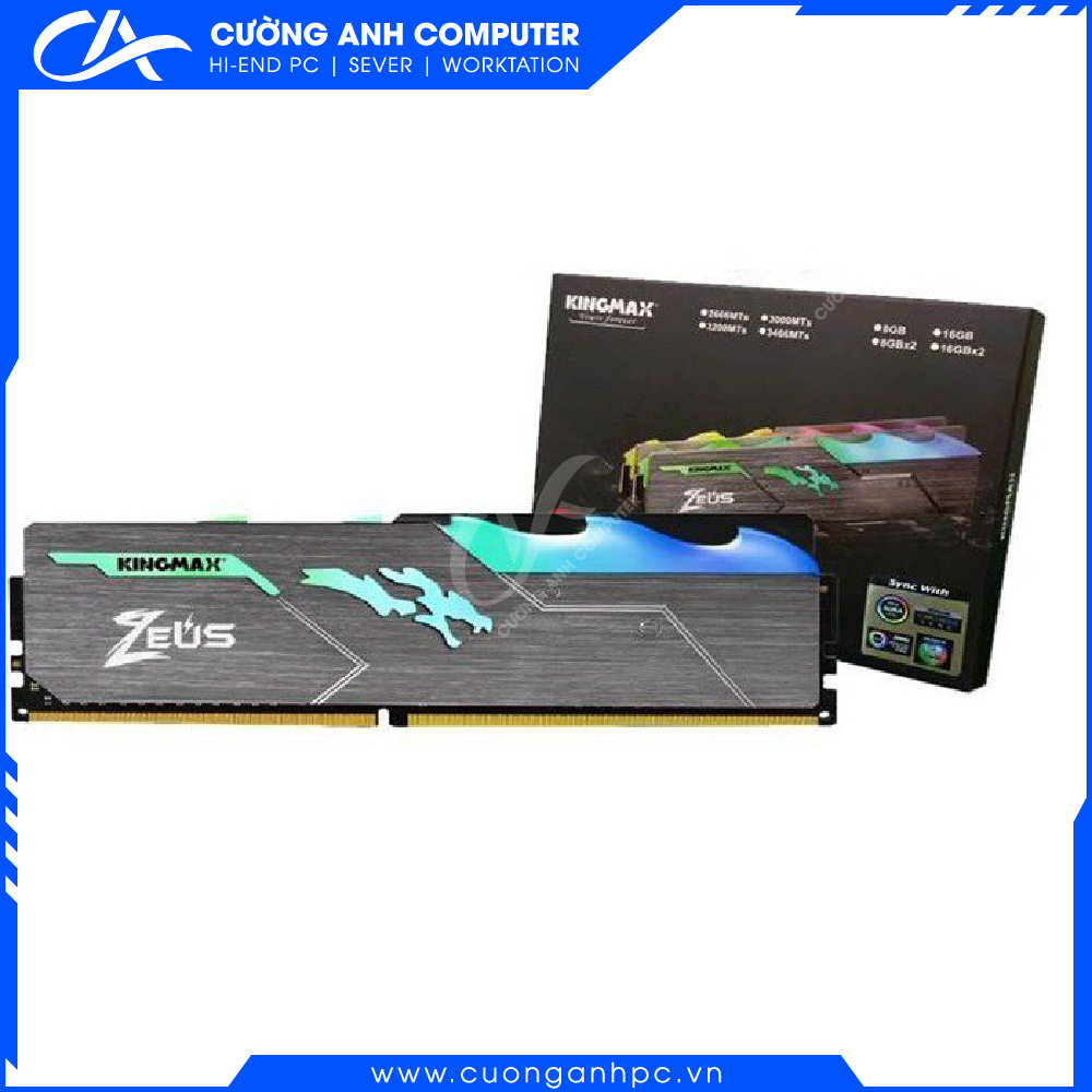 RAM desktop KINGMAX Zeus Dragon RGB (1x16GB) DDR4 3000MHz