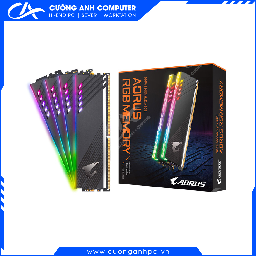 Ram PC Gigabyte AORUS RGB 16GB (2x8GB) DDR4 3200 (kèm Demo kit)