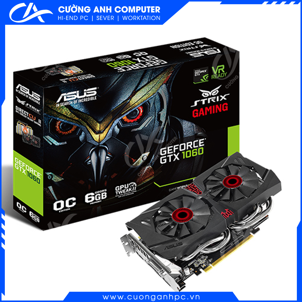 VGA ASUS Strix GeForce GTX 1060 OC edition 6GB GDDR5 (STRIX